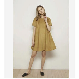 The Odells Anthropologie Womens Size Medium Corduroy Tent Dress Short Sleeve